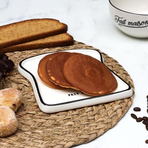 Lot De 6 Assiettes Pour Toast "brooklyn" 17cm Blanc