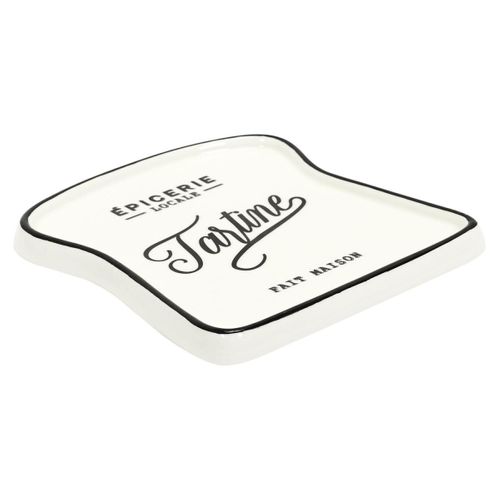 Lot De 6 Assiettes Pour Toast "brooklyn" 17cm Blanc