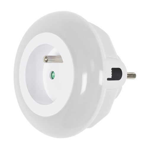 Prise LED "détecteur De Luminosité" 8cm Blanc
