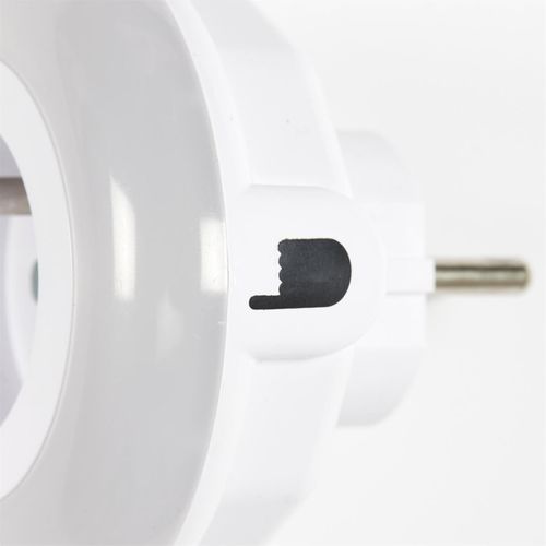 Prise LED "détecteur De Luminosité" 8cm Blanc