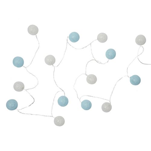 Guirlande Lumineuse LED "boule" 360cm Blanc et Bleu