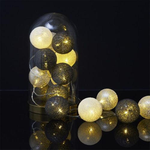 Guirlande Lumineuse LED "boule" 360cm Bleu et Gris