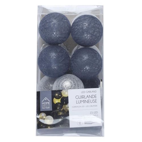 Guirlande Lumineuse LED "boule" 360cm Bleu et Gris