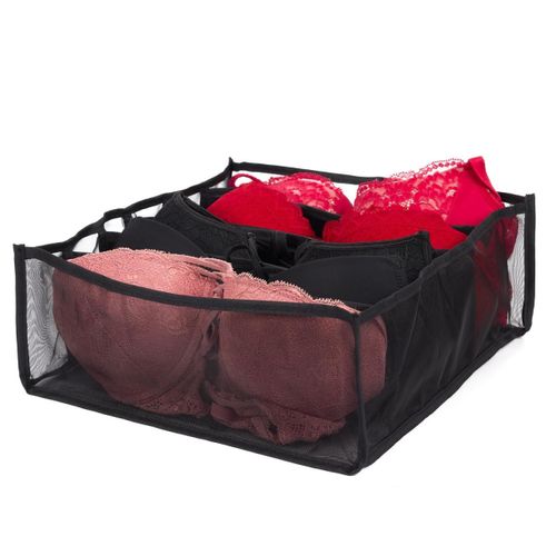 Lot De 6 Rangements "sous-vêtements" 32cm Noir
