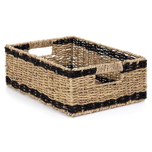 Lot De 3 Paniers De Rangement "mirage" 35cm Noir