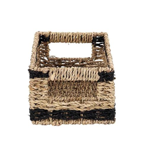 Lot De 3 Paniers De Rangement "mirage" 35cm Noir