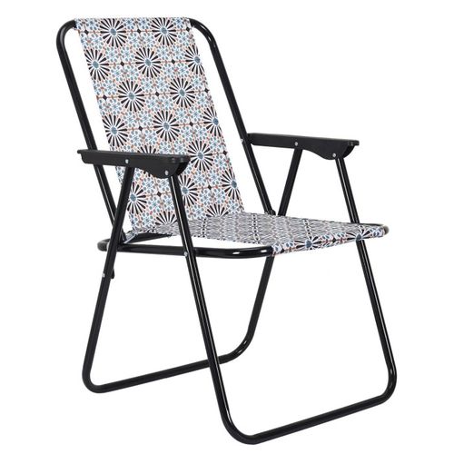 Lot De 2 Chaises Pliantes "patio" 73cm Noir