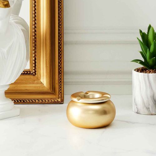 Cendrier Marocain Déco "royal" 10cm Or