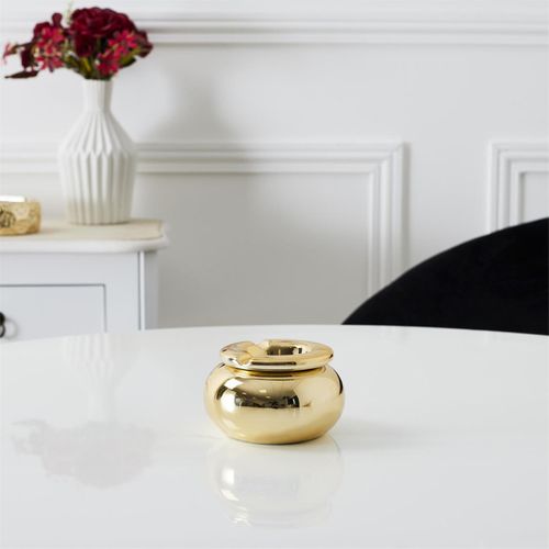 Cendrier Marocain Déco "royal" 10cm Or