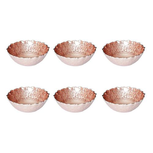Lot De 6 Bols Design "mirage" 15cm Rose