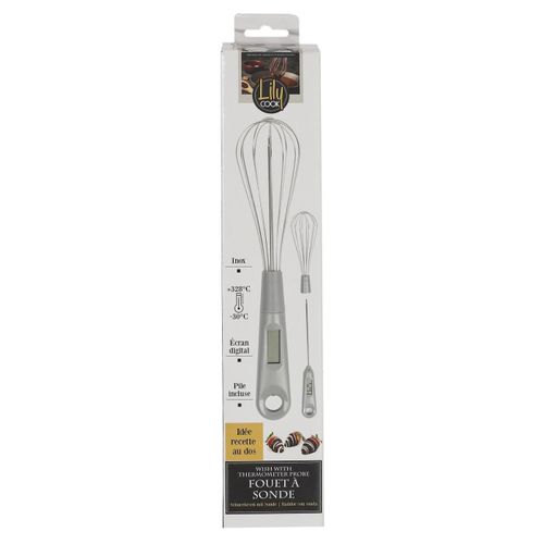 Fouet à Sonde Inox "cuisine" 30cm Argent