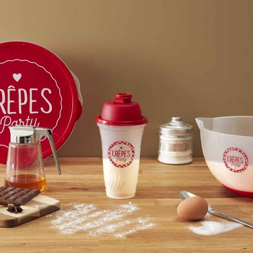 Shaker à Crêpes "chandeleur" 20cm Transparent
