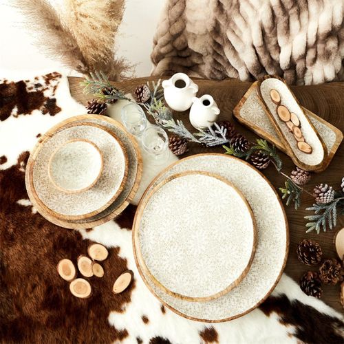 Dessous D'assiette "géométrique" 35cm Naturel