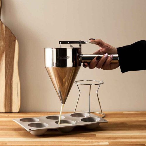 Verseur De Pâte à Piston "inox" 1,2l Argent