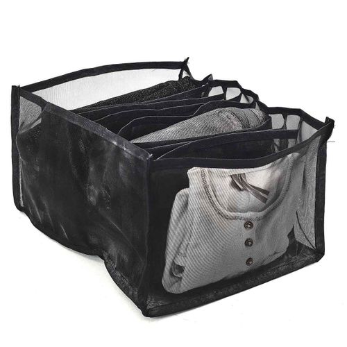 Rangement Vêtements "9 Compartiments" 32cm Noir