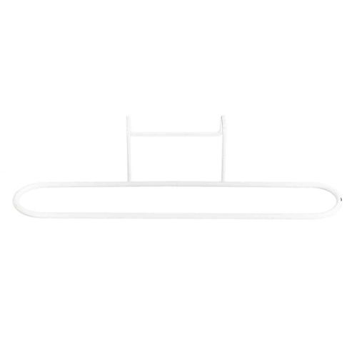 Porte-serviette En Métal "pour Porte" 27cm Blanc
