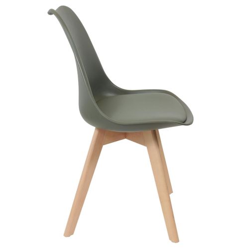 Lot De 4 Chaises Scandinave "skansen" 81cm Kaki
