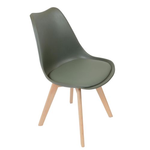 Lot De 4 Chaises Scandinave "skansen" 81cm Kaki