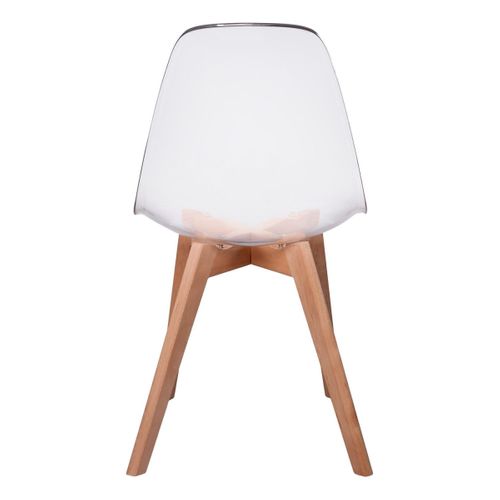 Lot De 2 Chaises Scandinave "vika" 83cm Transparent