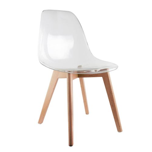 Lot De 2 Chaises Scandinave "vika" 83cm Transparent