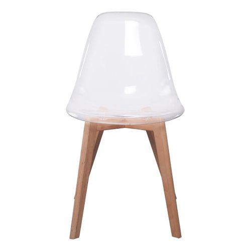 Lot De 2 Chaises Scandinave "vika" 83cm Transparent