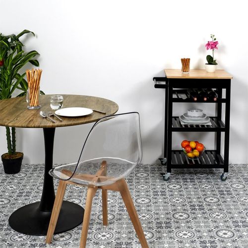 Lot De 2 Chaises Scandinave "vika" 83cm Transparent