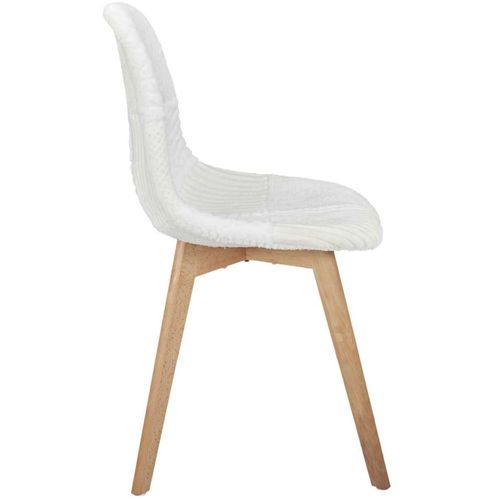 Chaise Scandinave Patchwork Blanc