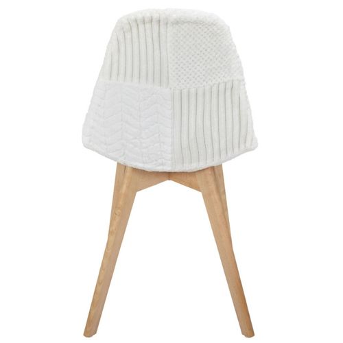 Chaise Scandinave Patchwork Blanc