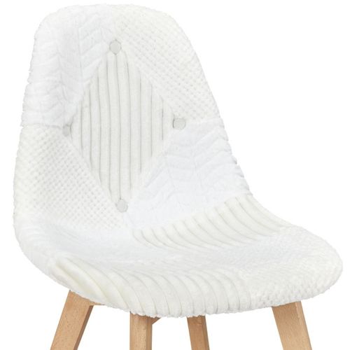 Chaise Scandinave Patchwork Blanc