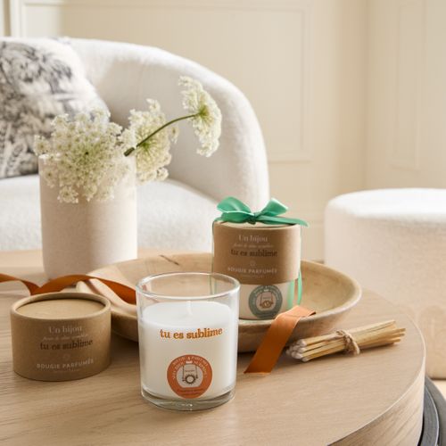 Bougies bijoux H. 7,8 cm  Pivoine / Magnolia / Figue