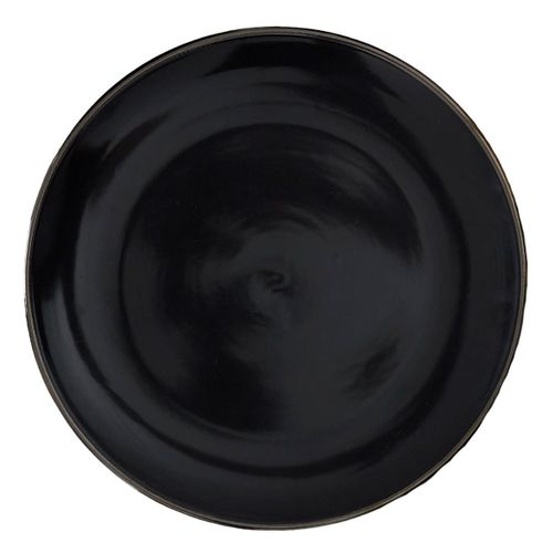 Lot De 6 Assiettes Plates "lounge" 26cm Noir