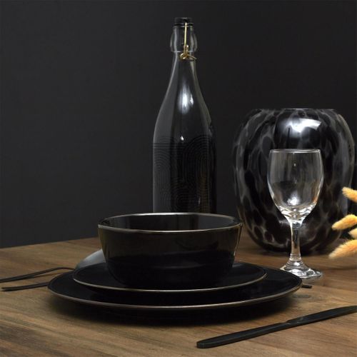 Lot De 6 Bols En Céramique "lounge" 14cm Noir