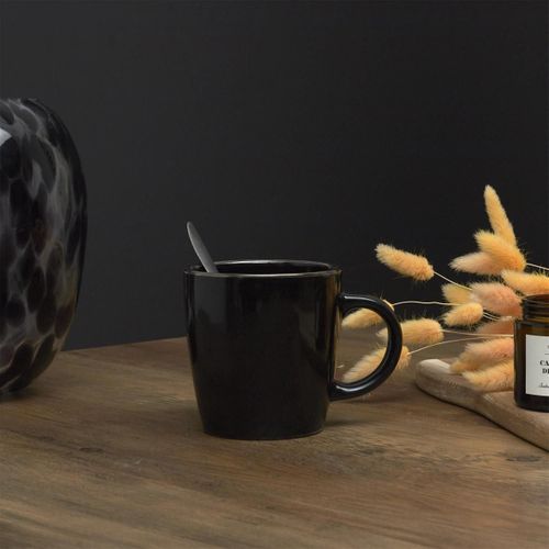 Lot De 6 Mugs En Céramique "lounge" 40cl Noir