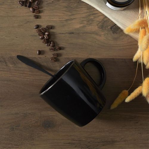 Lot De 6 Mugs En Céramique "lounge" 40cl Noir