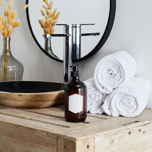 Distributeur De Savon "ma Petite Buanderie " 500ml Noir