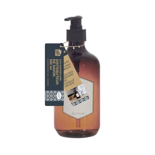 Distributeur De Savon "ma Petite Buanderie " 500ml Noir