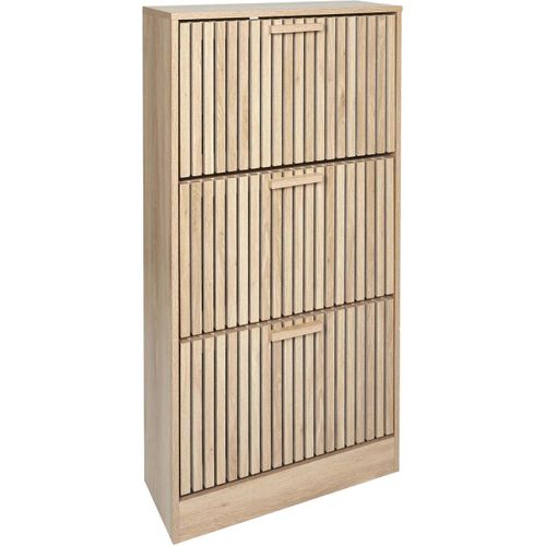 Meuble à Chaussures 3 Portes En Bois Klaus