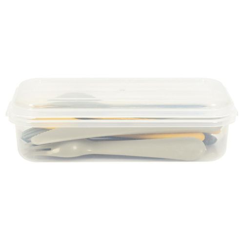 Lot De 12 Couverts Réutilisables "bain De Soleil" 19cm Vert et Jaune