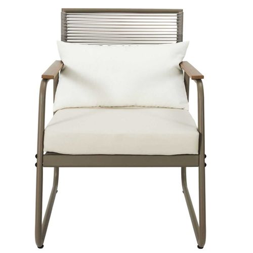 Salon De Jardin 4 Pièces "palma" 105cm Beige