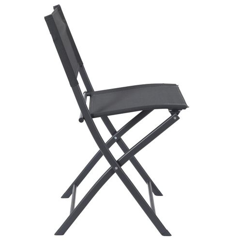 Lot De 4 Chaises De Jardin "elba" 80cm Gris