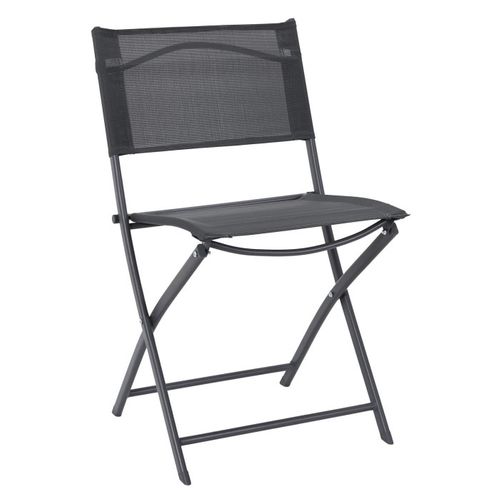 Lot De 4 Chaises De Jardin "elba" 80cm Gris