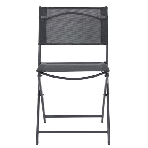 Lot De 4 Chaises De Jardin "elba" 80cm Gris