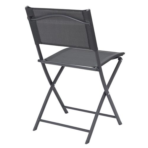 Lot De 4 Chaises De Jardin "elba" 80cm Gris