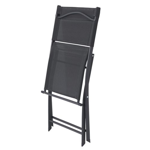 Lot De 4 Chaises De Jardin "elba" 80cm Gris