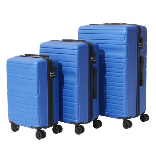 Lot De 3 Valises "acapulco" 104l Bleu
