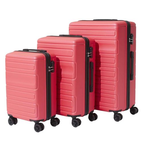 Lot De 3 Valises "acapulco" 104l Corail