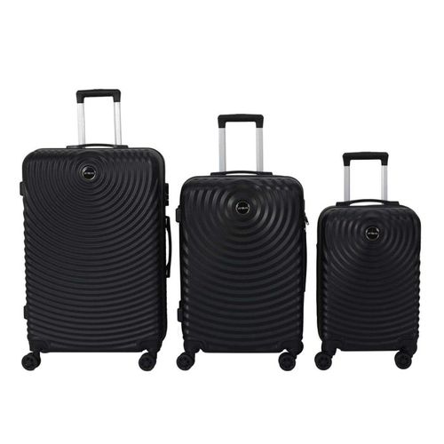 Lot De 3 Valises "barcelone" 95l Noir