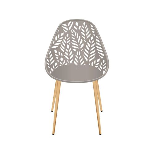 Lot De 4 Chaises De Jardin "lucena" 83cm Taupe