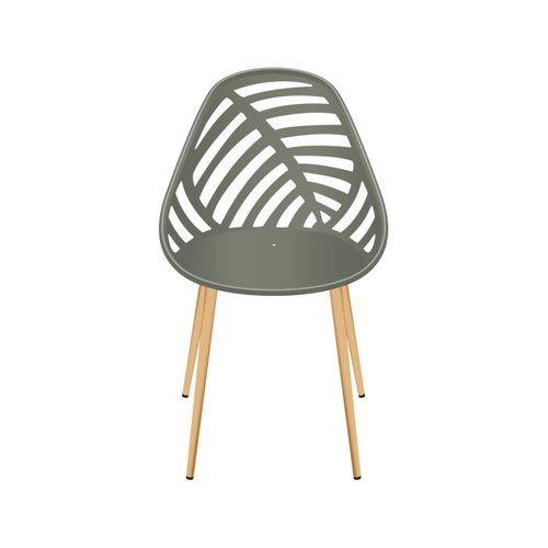 Lot De 4 Chaises De Jardin "alameda" 83cm Vert Olive