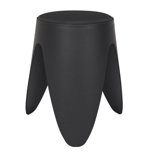 Lot De 6 Tabourets Empilables "eve" 46cm Noir